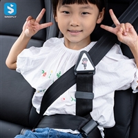 Car child seat belt adjuster